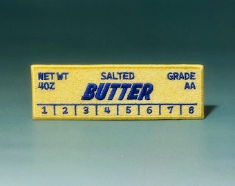 Butter Stick Embroidered Bookmark Patch