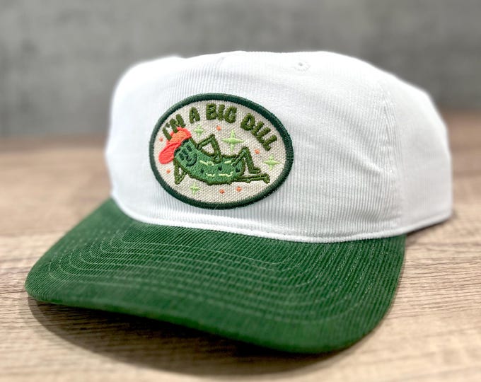 Big Dill Pickle 5-Panel Two-Tone Corduroy Snapback Hat