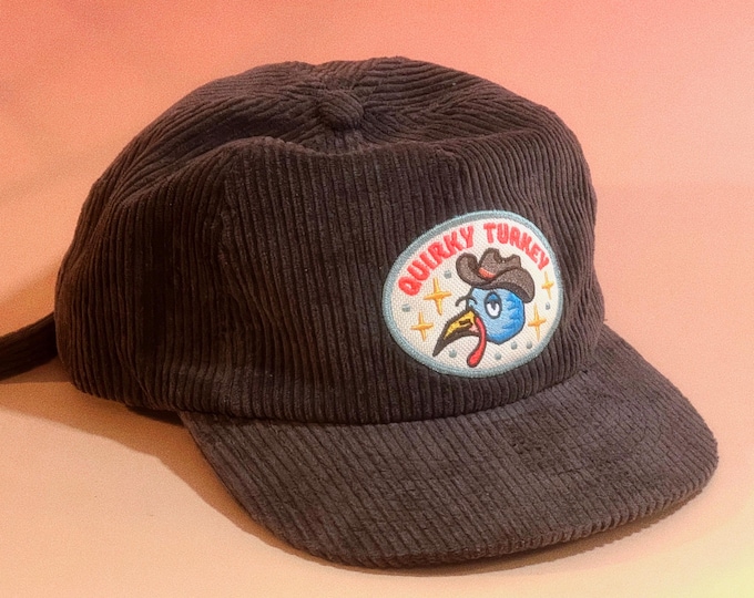 Quirky Turkey 5-Panel Corduroy Hat