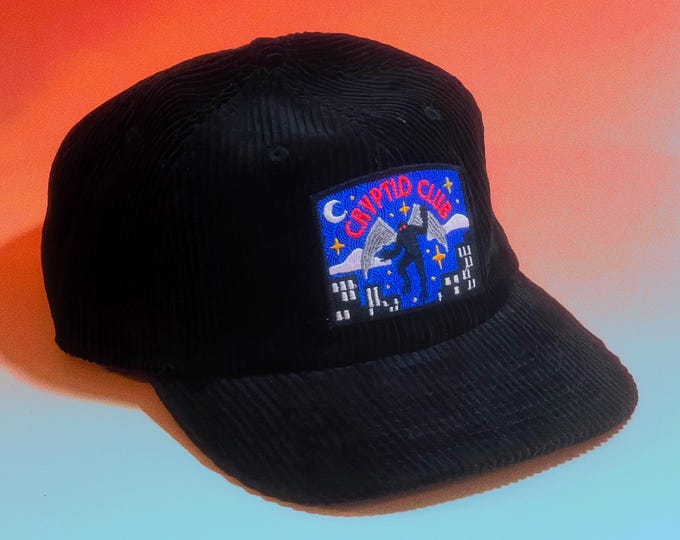 Mothman Cryptid Club Corduroy Hat