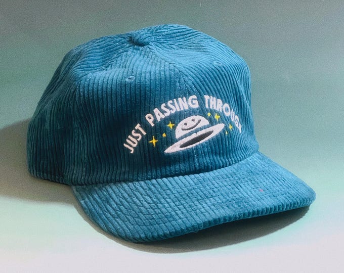Just Passing Through Corduroy Hat
