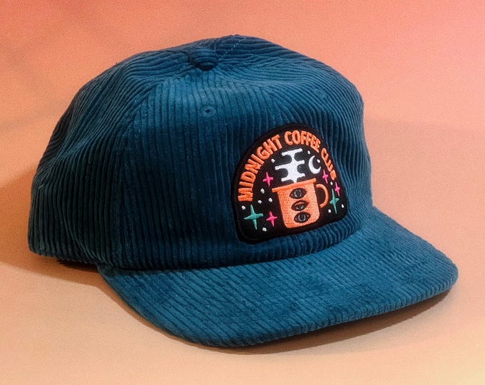 Midnight Coffee Club Corduroy Hat