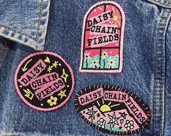 Embroidered Patches - Daisy Chain Fields Collection by Olivia Rodrigo
