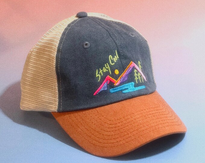 90s Cool Landscape Mesh Dad Hat