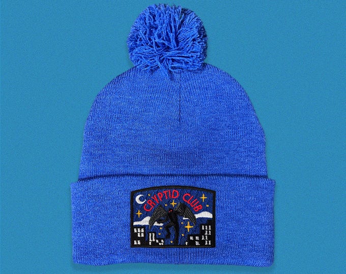 Mothman Cryptid Club Pom Pom Beanie