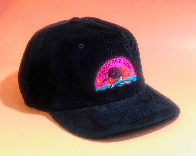 Crazy as a Loon Corduroy Hat