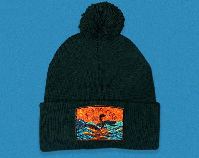 Loch Ness Cryptid Club Pom Pom Beanie