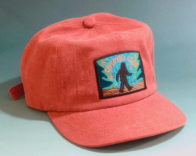 Bigfoot Cryptid Club 5-Panel Brushed Cotton Hat