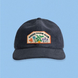 Green Thumb Club Corduroy Hat Navy