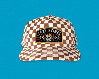 Lazy Bones 5-Panel Checkered Floppy Hat