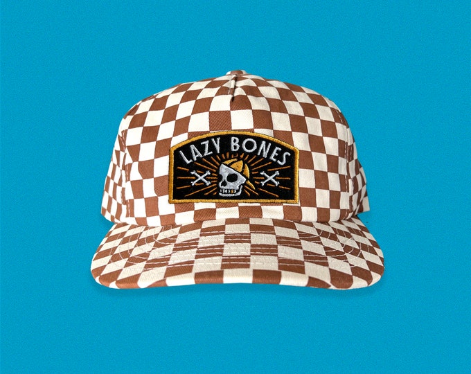 Lazy Bones 5-Panel Checkered Floppy Hat