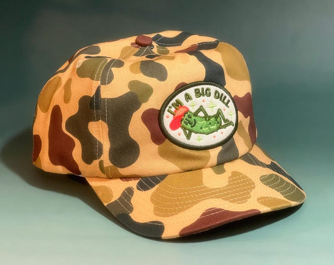 Big Dill Pickle 5-Panel Two-Tone Corduroy Snapback Hat