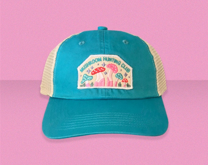 Mushroom Hunting Club Mesh Back Hat
