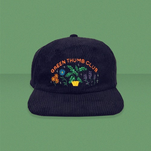 Mushroom Hunting Club Corduroy Hat Etsy