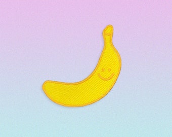 Banana Embroidered Patch Iron-On/Sew-On