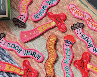 20% Off TWO Embroidered Bookmark Patch Set
