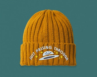 Just Passing Through Cable Knit Beanie