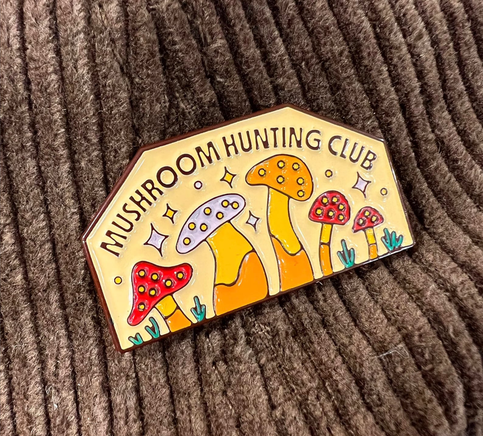 Mushroom Hunting Club Corduroy Hat Etsy