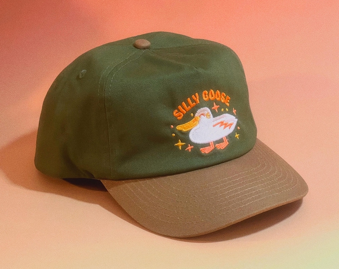 Silly Goose Retro Two-Tone 5-Panel Floppy Cap