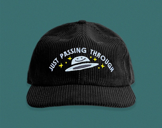 Just Passing Through Corduroy Hat