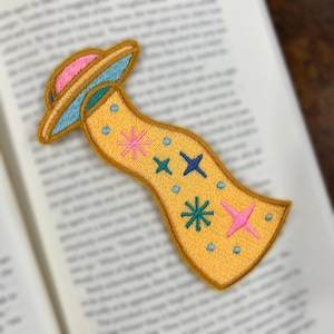 UFO Embroidered Bookmark