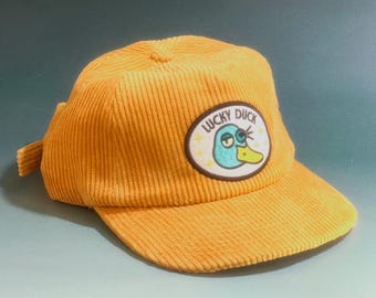 Lucky Duck 5-Panel Corduroy Hat