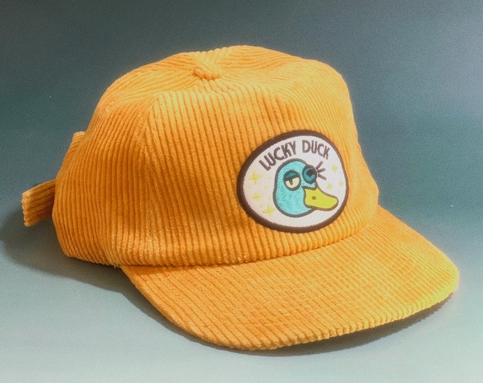 Lucky Duck 5-Panel Corduroy Hat