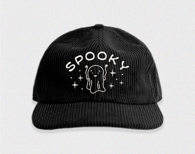Spooky Ghost Corduroy Hat