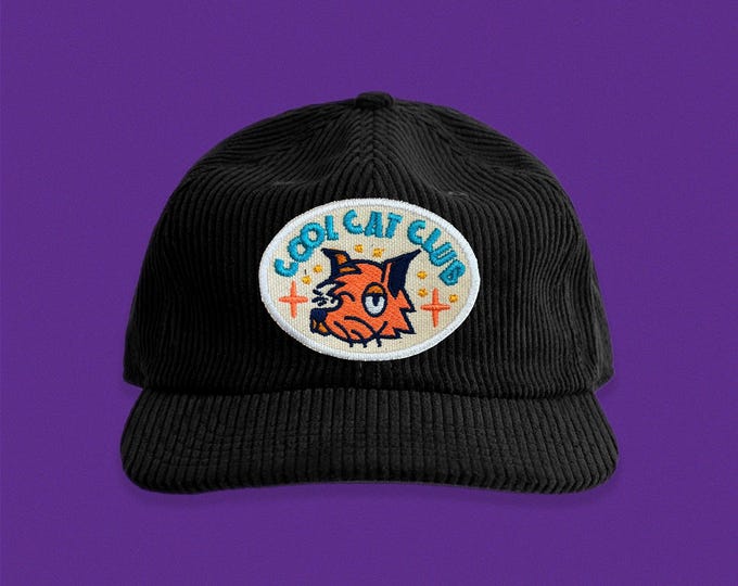 Cool Cat Club Corduroy Hat