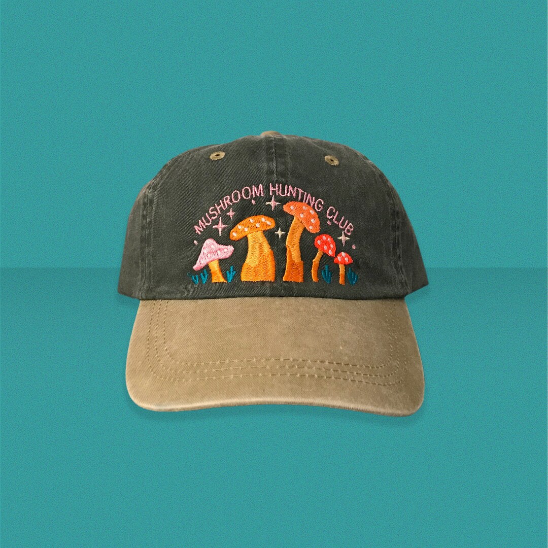 Mushroom Hunting Club Dad Hat Etsy