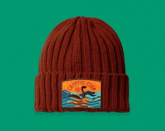 Loch Ness Cryptid Club Cable Knit Beanie