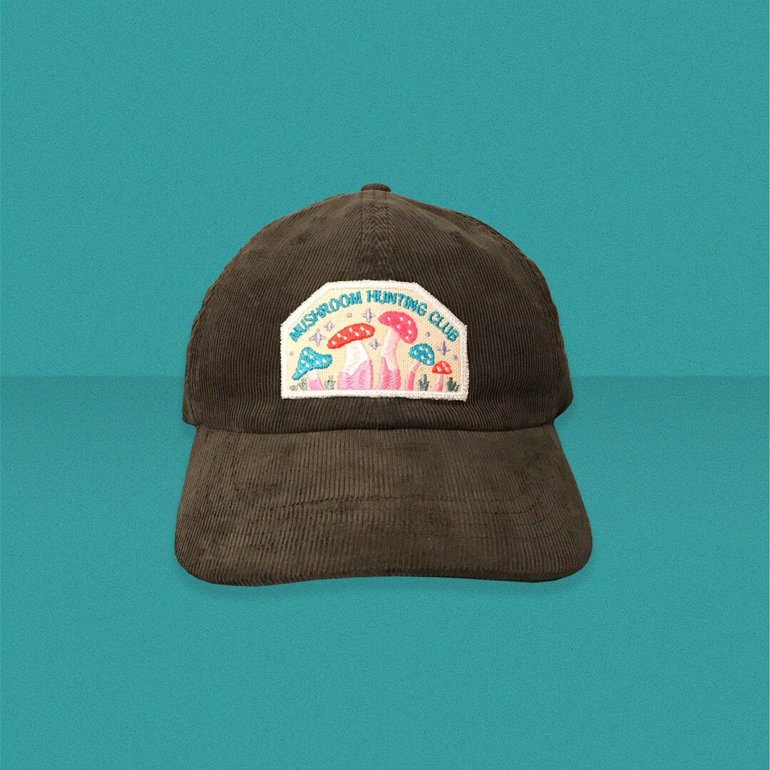 Mushroom Hunting Club Corduroy Dad Hat Etsy