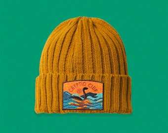 Loch Ness Cryptid Club Cable Knit Beanie