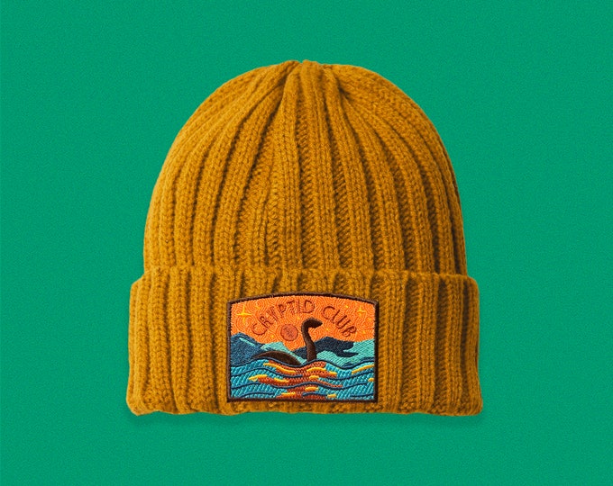 Loch Ness Cryptid Club Cable Knit Beanie