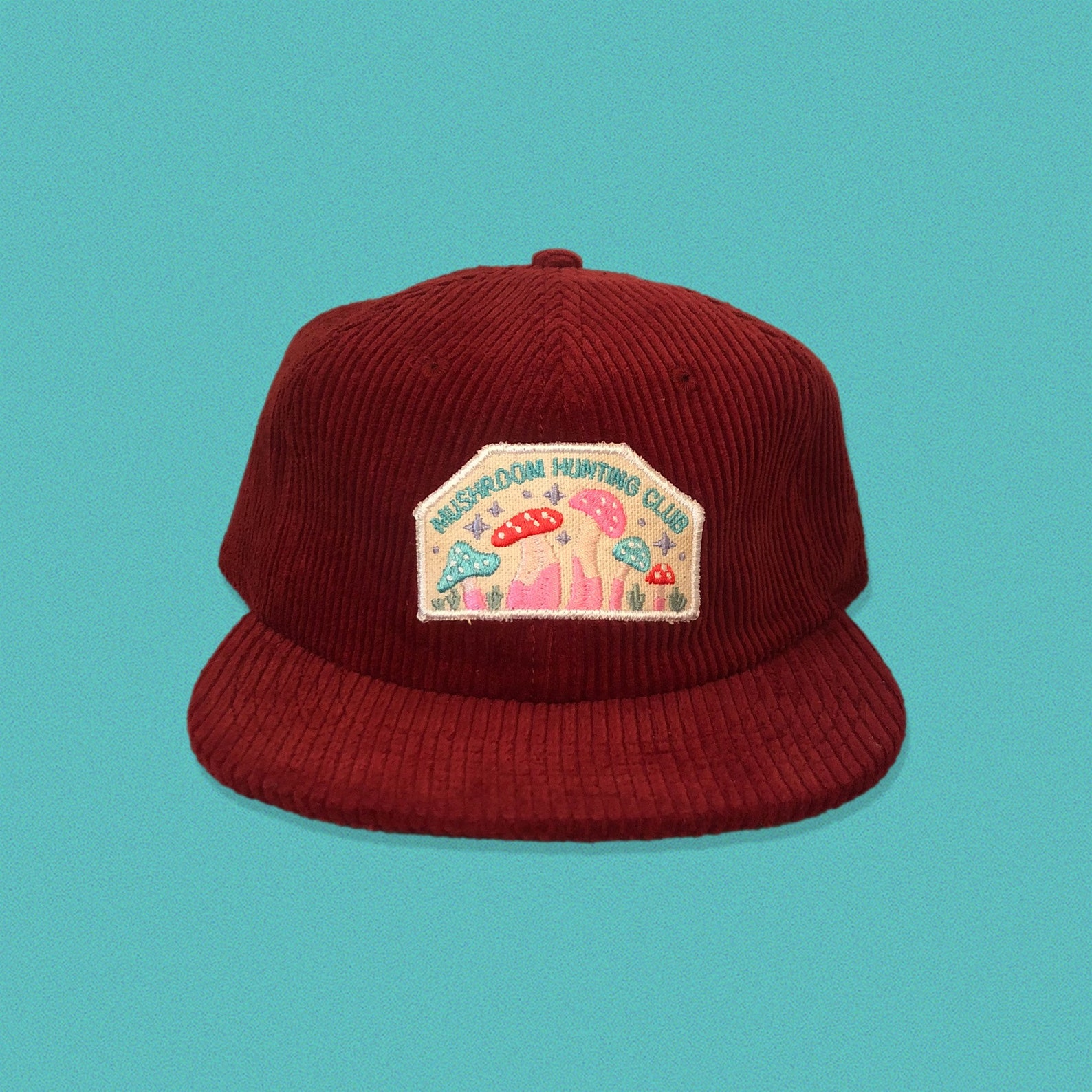 Mushroom Hunting Club Corduroy Hat Etsy