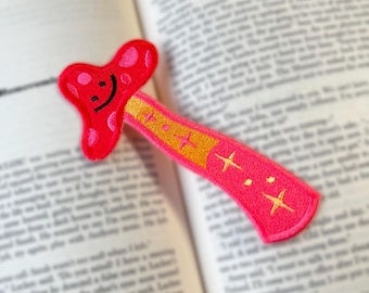 Mushroom Embroidered Bookmark