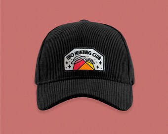 UFO Hunting Club Corduroy Baseball Hat
