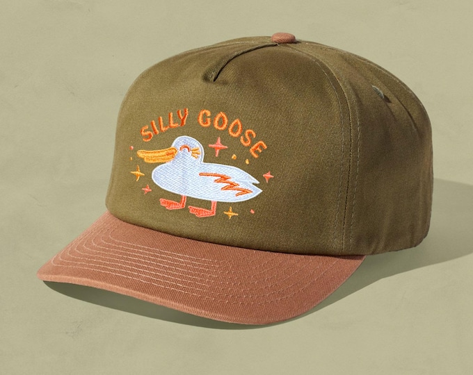 Silly Goose Retro Two-Tone 5-Panel Floppy Cap