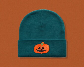 Squashy Pumpkin Cuffed Beanie