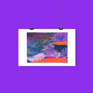 Acid Lake Risograph Print