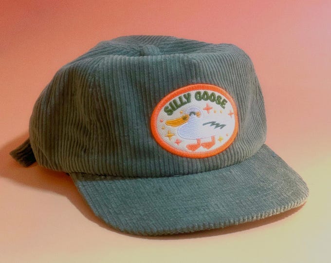 Silly Goose 5-Panel Corduroy Hat