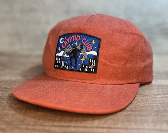 Mothman Cryptid Club 5-Panel Brushed Cotton Cap