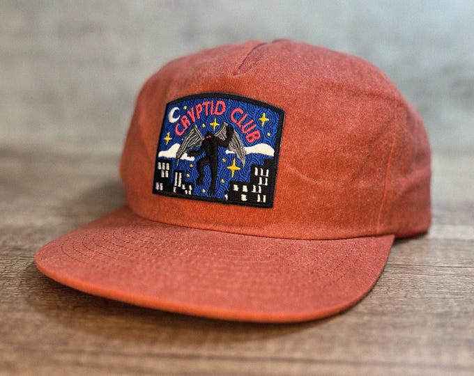 Mothman Cryptid Club 5-Panel Brushed Cotton Cap