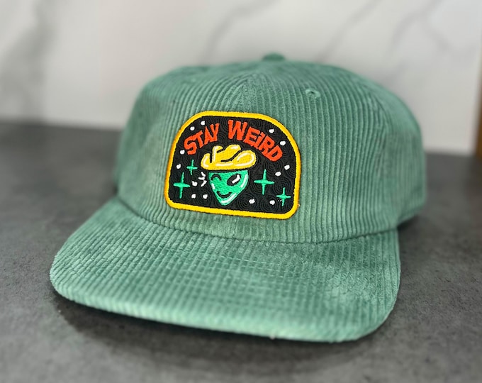 Stay Weird Corduroy Hat