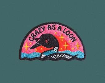 Crazy as a Loon Patch