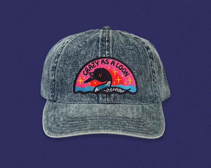 Crazy as a Loon Dad Hat