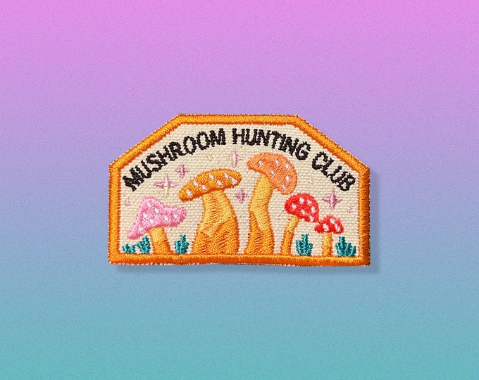 Mushroom Hunting Club Patch