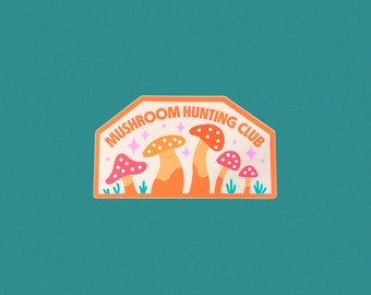 Mushroom Hunting Club Sticker