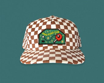 Ping Pong Club 5-Panel Checkered Floppy Hat