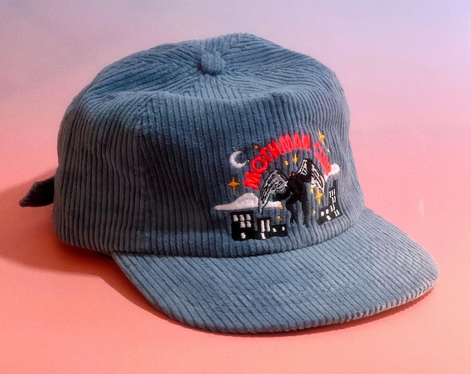 Mothman Cryptid Club 5-Panel Corduroy Hat